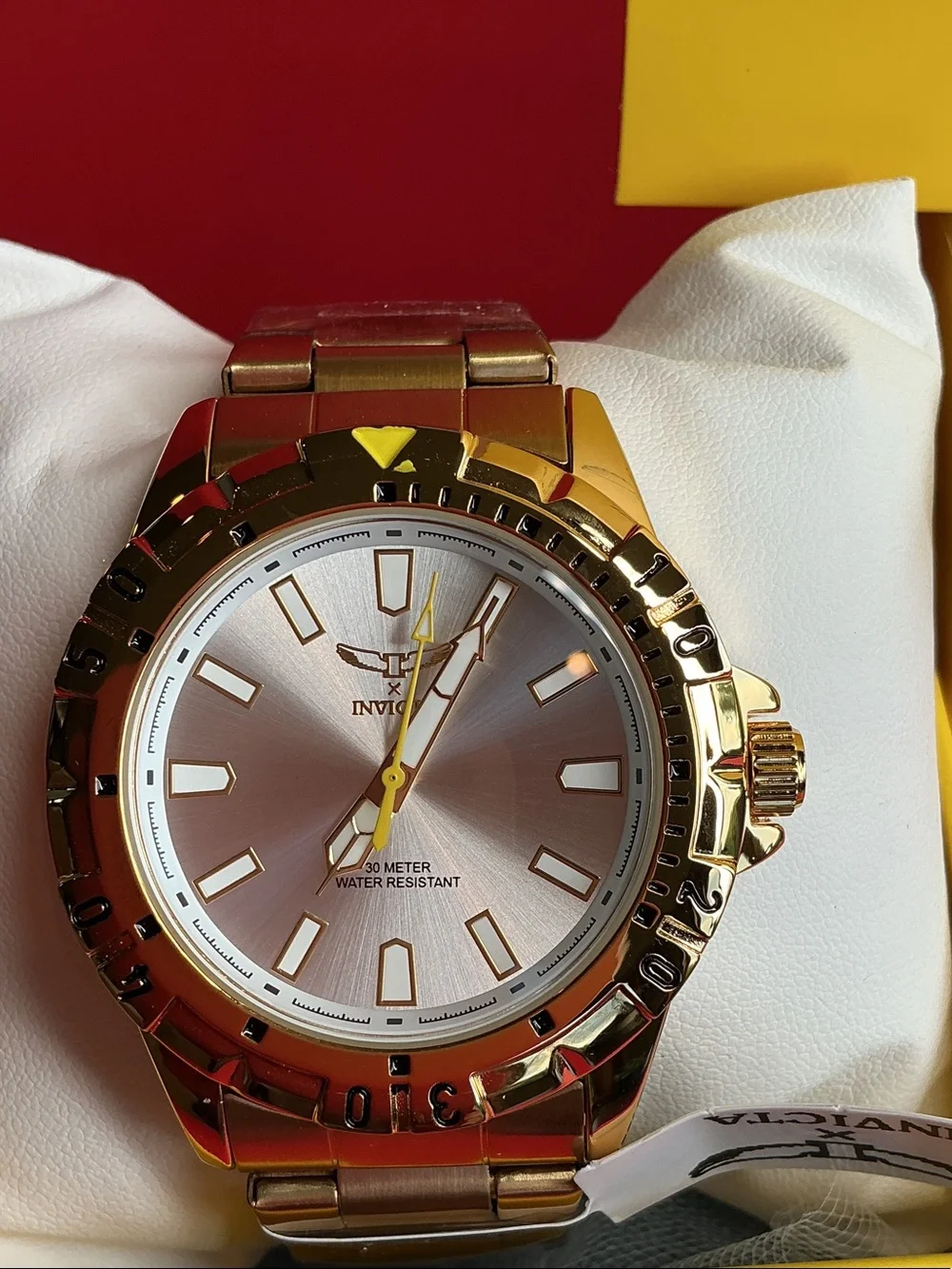 Invicta Gold and Gray Two-Tone Men's Bracelet Watch